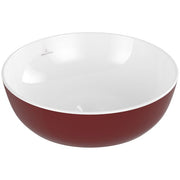 VILLEROY & BOCH - Aufsatzwaschbecken Artis 430x430mm Rund ohne Überlauf Bordeaux