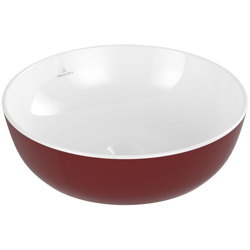 VILLEROY & BOCH - Aufsatzwaschbecken Artis 430x430mm Rund ohne Überlauf Bordeaux