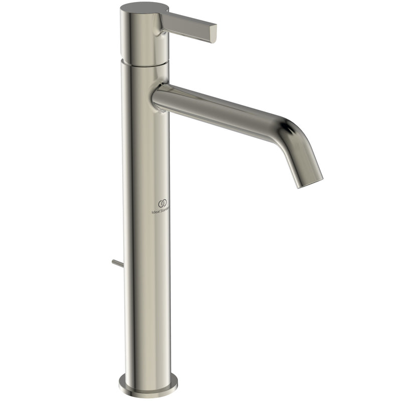 Ideal Standard - Waschtischarmatur JOY, m.verl.Sockel, m.Ablgarn., Ausld.170mm, Silver Storm