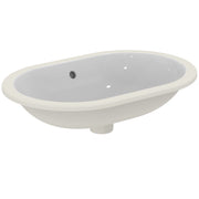 Ideal Standard - Unterbauwaschtisch CONNECT, oval, o.Hl., m.Ül., 620x410x175mm, Weiß