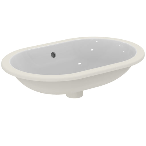 Ideal Standard - Unterbauwaschtisch CONNECT, oval, o.Hl., m.Ül., 620x410x175mm, Weiß