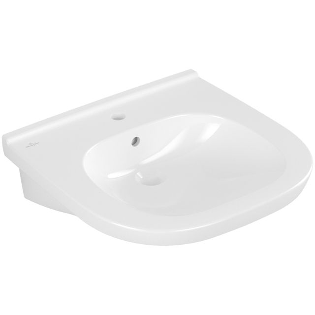 VILLEROY & BOCH - Waschbecken ViCare 555x540mm Oval 1HL. mit Überlauf Weiß Alpin