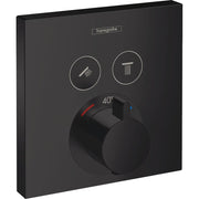 Hansgrohe - Thermostat Unterputz SHOWERSELECT Fertigset 2 Verbraucher mattschwarz
