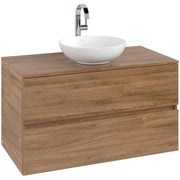 VILLEROY & BOCH - Konsolen-Unterschrank 1000mm f AWT 2 Ausz 1 Aussch mLB C517H1 RH Oak Kansas
