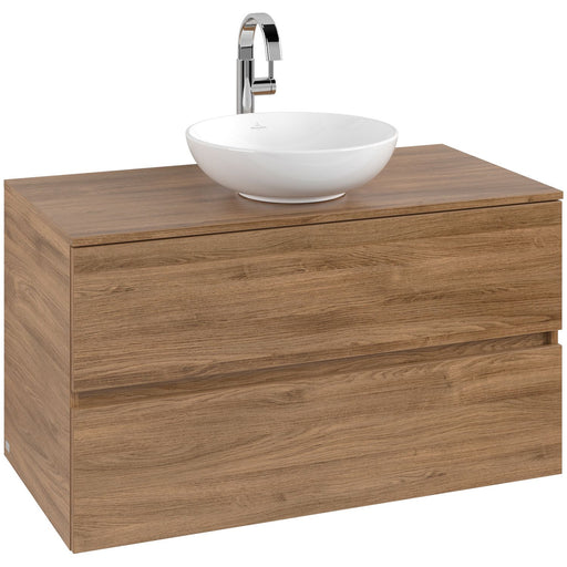 VILLEROY & BOCH - Konsolen-Unterschrank 1000mm f AWT 2 Ausz 1 Aussch mLB C517H1 RH Oak Kansas