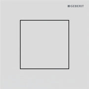 Geberit Vertriebs - Typ 40 UR-Strg. mit pneum. Sp-Ausl. Square, weißmatt/Etc