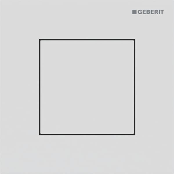 Geberit Vertriebs - Typ 40 UR-Strg. mit pneum. Sp-Ausl. Square, weißmatt/Etc