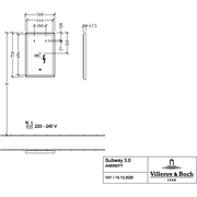 VILLEROY & BOCH - Spiegel Subway 3.0 500x750x47,5mm mit Beleuchtung White Matt