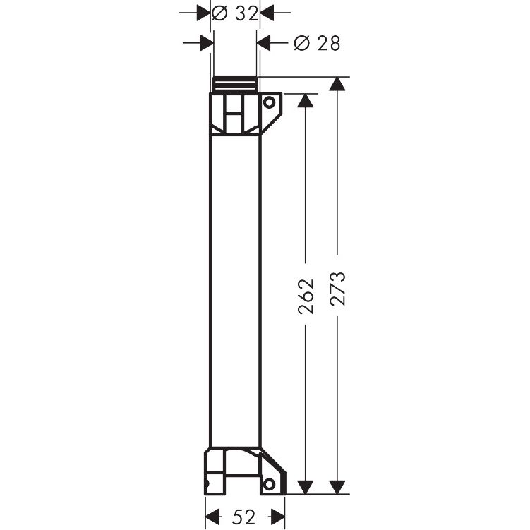 Hansgrohe - Ablage AXOR Starck Grundset 240mm