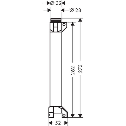 Hansgrohe - Ablage AXOR Starck Grundset 240mm