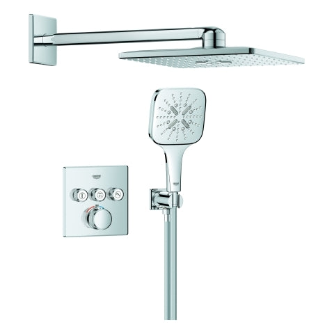 Grohe - UP-Duschsystem Grohtherm SC 103998 eckig 3 ASV für Duschrahmen Duo chrom