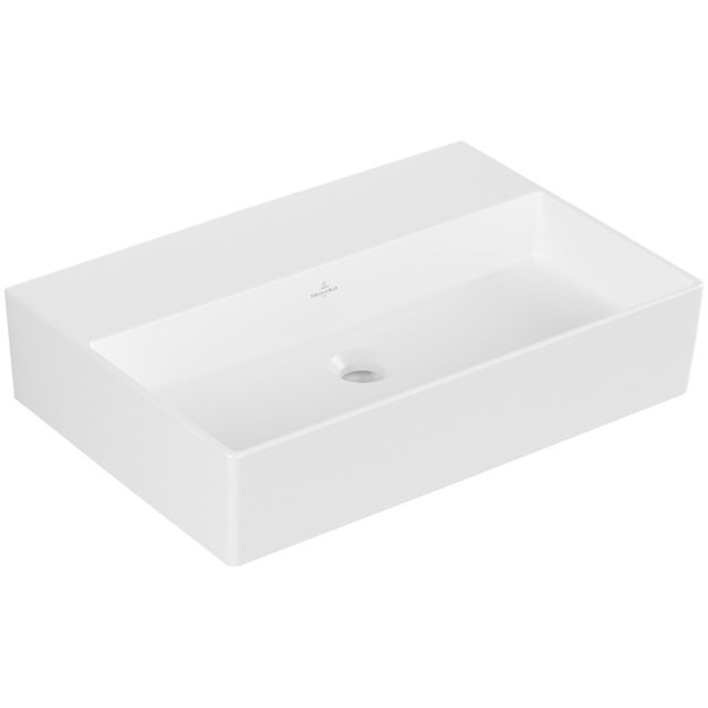 VILLEROY & BOCH - Waschbecken Memento 2.0 600x420mm Rechteck o. ÜL. Stone White CeramicPlus