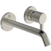 Ideal Standard - Wand-Waschtischarmatur JOY, BS2, runde Rosette, Ausld.180mm, Silver Storm