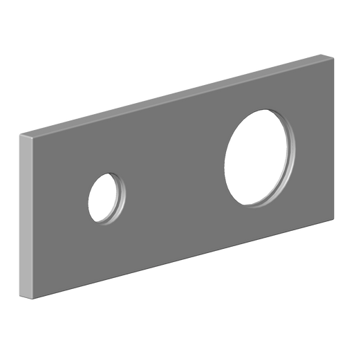 Dornbracht - Rosette Ersatzteile 091101085 197,5 x 78 x 8,5 mm chrom