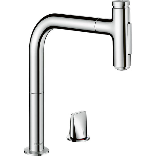 Hansgrohe - 2-Loch SPTM 200 METRIS Select M71 Ausziehbrause 2jet sBox chrom