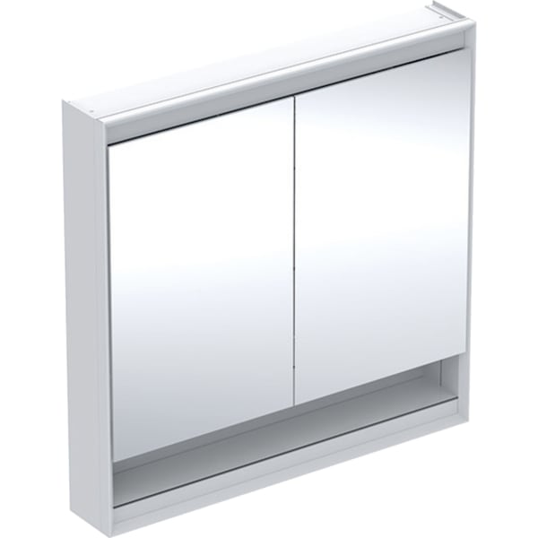 Geberit Vertriebs - ONE Spiegelschrank mit Ni/Comf.Light 2 Türen, AP-Mont., 90x90x15cm, weiß