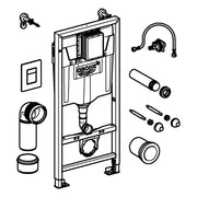 Grohe - RAPID SL Set f. WC 38772 BH: 1,13m Abdeckplatte Skate Cosmopolitan chrom