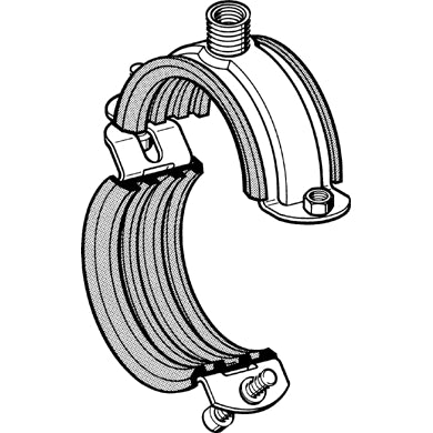 Sikla - Rohrschelle Stabil D-3G/M 88 - 93 M16/M10/M8 mit Einlage