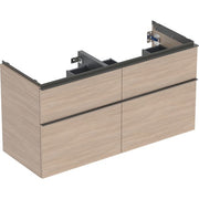 Geberit Vertriebs - iCon Unterschrank für DWT, 4 Schubl. 118,4x61,5x47,6cm, Eiche natur/Gr. Lava