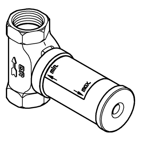 Grohe - UP-Ventil-Unterteil 29805 vormont. Oberteil DN25 DIN 18534:2017