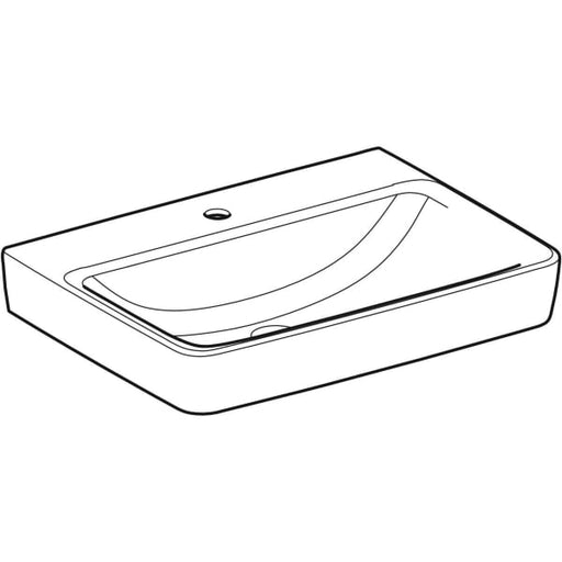 Geberit Vertriebs - RENOVA Plan Waschtisch, 65x48cm m. Hl., o. Ül., weiß, NEU