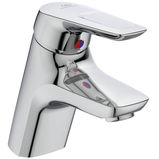 Ideal Standard - WT-Armatur CERAMIX BLUE, m.Ablgarn., mit Kupferrohren, Ausld. 135mm, Chrom
