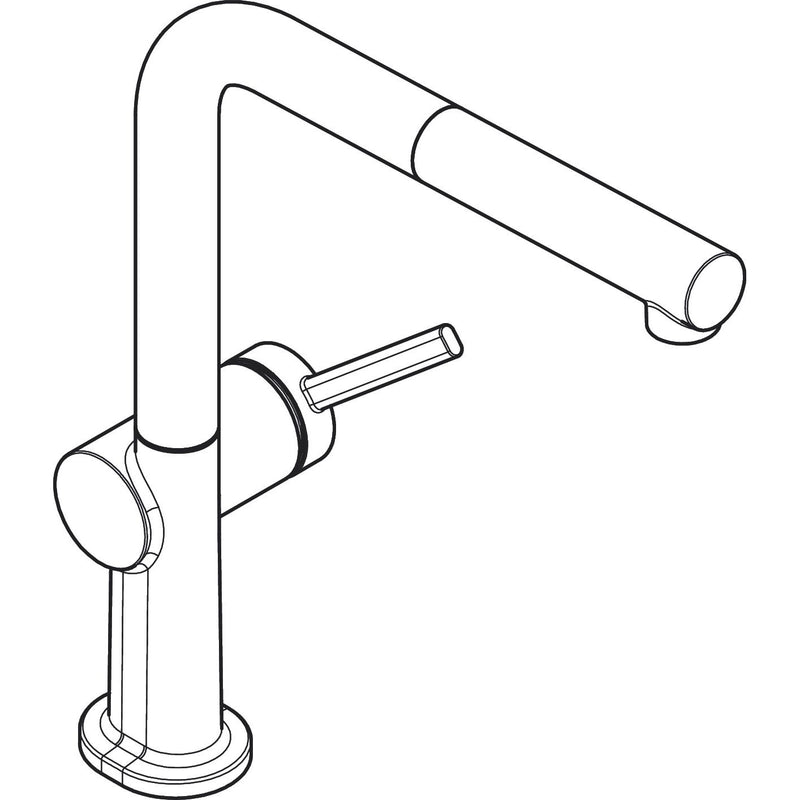 Hansgrohe - Spültischmischer 270 TALIS M54 Eco Ausziehauslauf 1jet mattschwarz