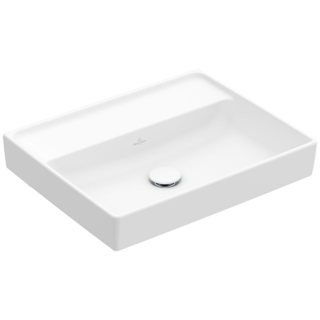 VILLEROY & BOCH - Waschtisch COLLARO 4A3358 550x440mm Eckig Stone White CeramicPlus
