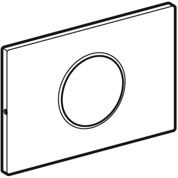 Geberit Vertriebs - Sigma10 BetPl. für WC-Strg., verschr. elektron. Sp-Ausl., Round, swm, Etc/schw