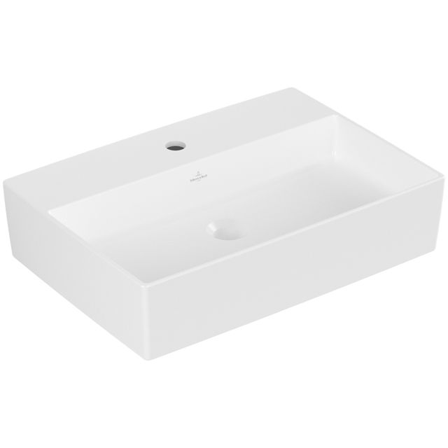VILLEROY & BOCH - AufsatzWT Memento 2.0 600x420mm re-eckig 1HL. o. ÜL. Stone White cplus
