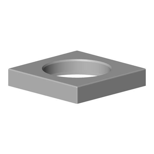 Dornbracht - Rosette Ersatzteile 092779005 55 mm x 55 x 10 mm chrom