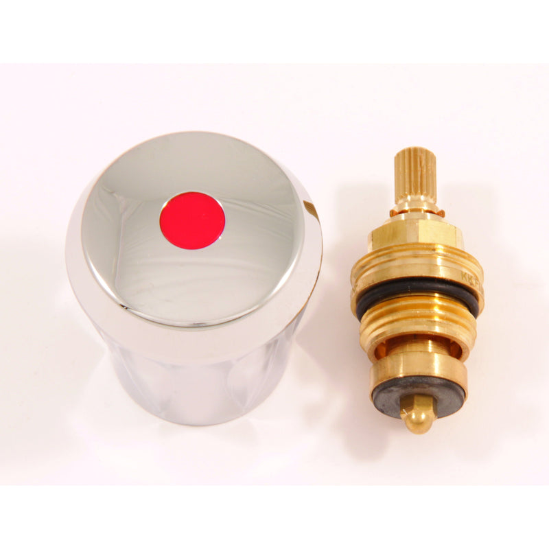 Ideal Standard - Temperier-Oberteil IDEAL STANDARD 1/2 HM6, rot, verchromt