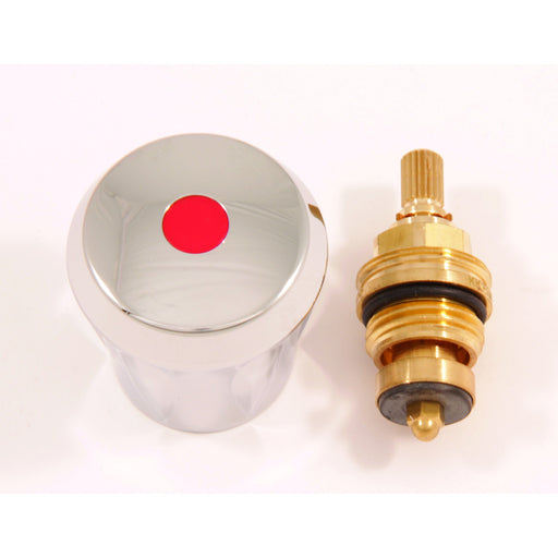 Ideal Standard - Temperier-Oberteil IDEAL STANDARD 1/2 HM6, rot, verchromt
