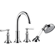 Hansgrohe - 4-Loch Wannenarmatur AXOR Montreux F-Set f.Fliesenrand chrom m.Hebelgriffen
