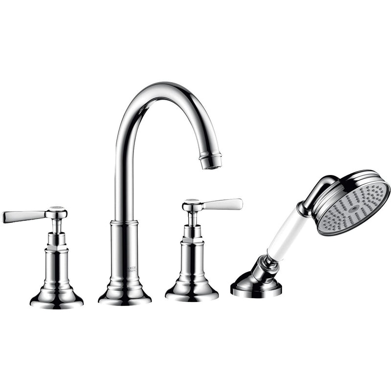Hansgrohe - 4-Loch Wannenarmatur AXOR Montreux F-Set f.Fliesenrand chrom m.Hebelgriffen