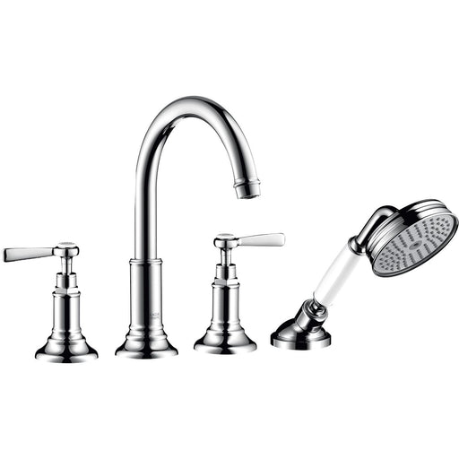 Hansgrohe - 4-Loch Wannenarmatur AXOR Montreux F-Set f.Fliesenrand chrom m.Hebelgriffen