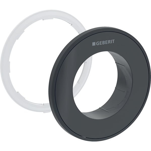 Geberit Vertriebs - Typ 10 Rosette für Fernbetätigung Round, UP-Drücker, schwarz/schw matt