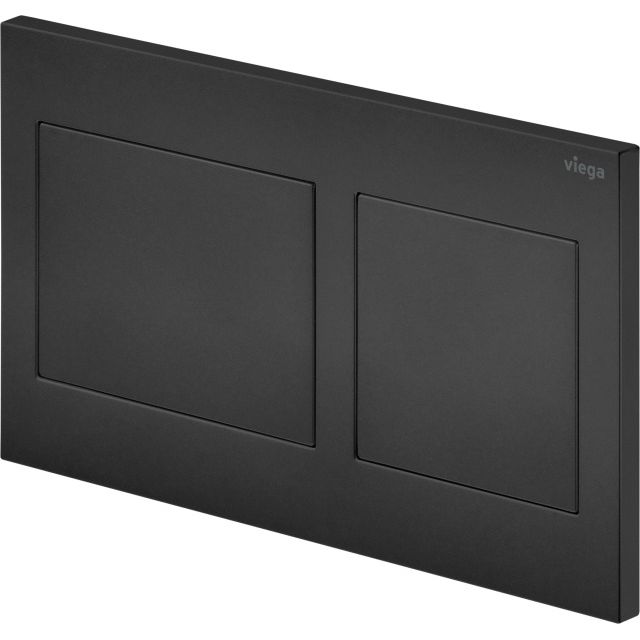 Viega - WC Betätigungsplatte VfS 21 8611.1 aus Kunststoff in schwarz matt