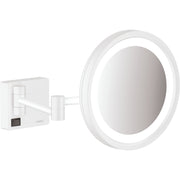 Hansgrohe - Rasierspiegel ADDSTORIS mattweiß mit LED Licht