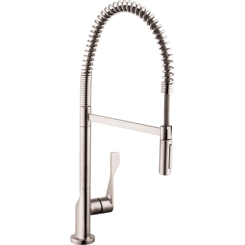 Hansgrohe - Spültisch EHM AXOR CITTERIO Semi-Pro 39840800 edelstahl m.Ausziehbrause