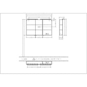 VILLEROY & BOCH - Spiegelschrank A18 LED-Aufsatz- Leuchte 1200x746/810mm EEK A-A