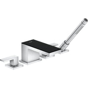 Hansgrohe - 4-Loch Wannenarmatur AXOR MyEdition F-Set schwarz/chrom Wannenrandmontage