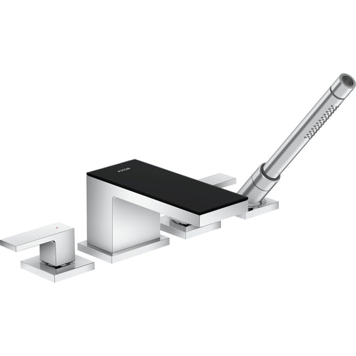 Hansgrohe - 4-Loch Wannenarmatur AXOR MyEdition F-Set schwarz/chrom Wannenrandmontage