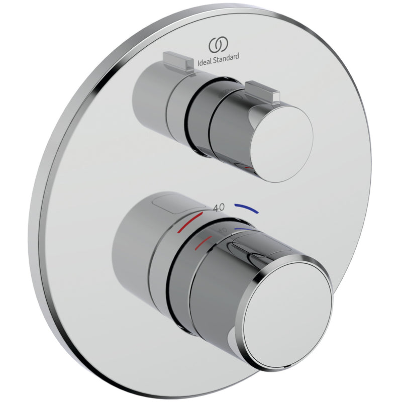 Ideal Standard - IS Einzelthermostat UP Ceratherm T25 Rosette d:163mm Chrom