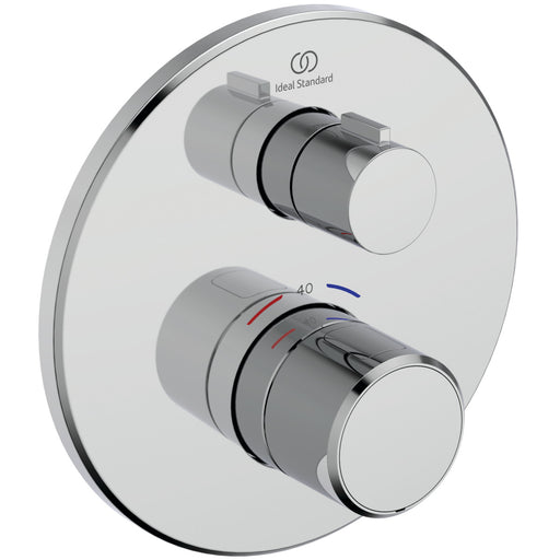 Ideal Standard - IS Einzelthermostat UP Ceratherm T25 Rosette d:163mm Chrom