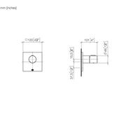 Dornbracht - UP-Therm. ohne Mengenregulierung MEM 36503780 3/4 chrom