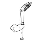 Grohe - Wandhalterset EUPHORIA 110 Champagne 27355 Halter verstellbar chrom