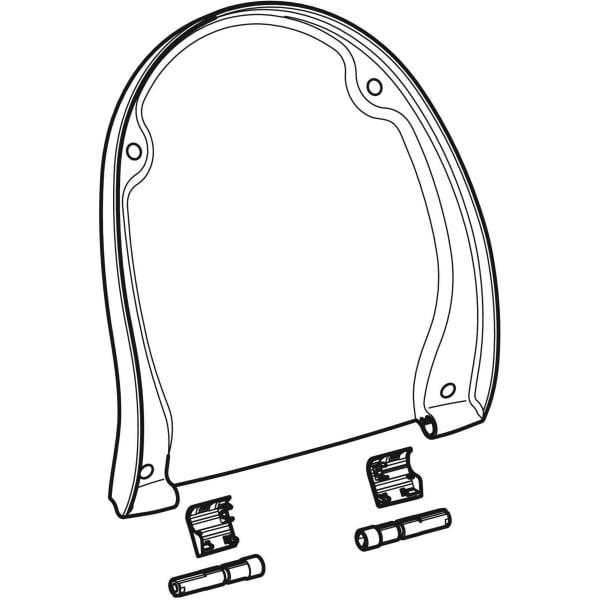 Geberit Vertriebs - WC-Deckel u. Schanierset manhattan zu AquaClean 5000 / 5000plus