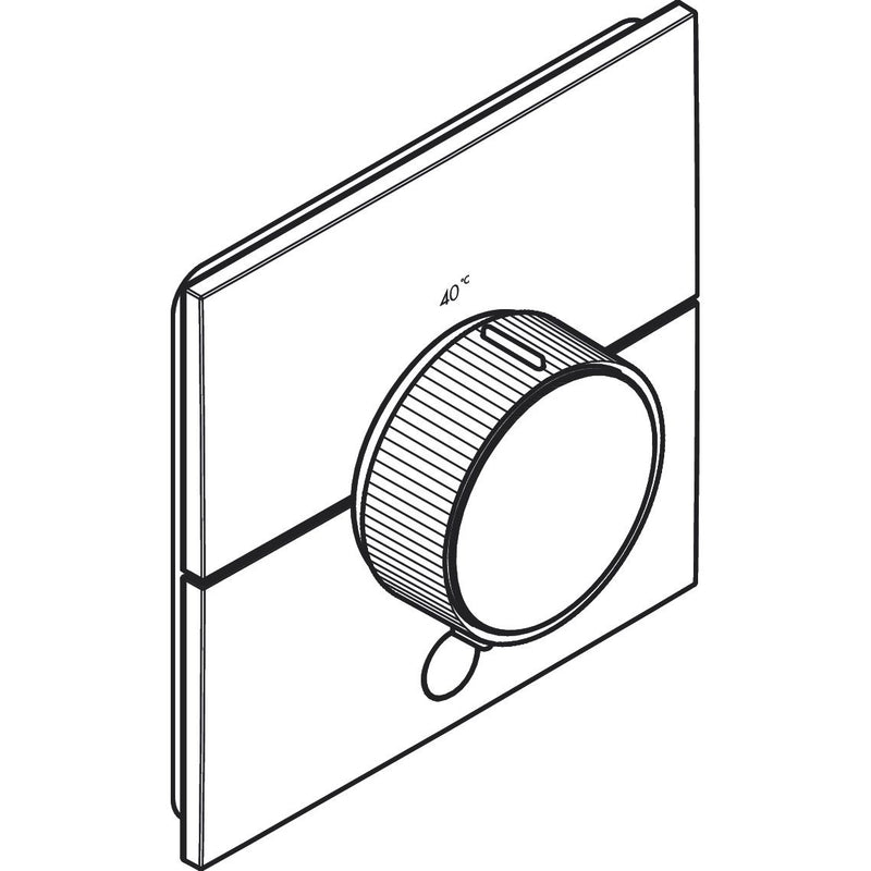 Hansgrohe - Thermostat UP Axor ShowerSelect ID HighFlow FS 1 Verbraucher eckig chr