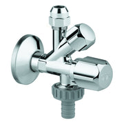 Grohe - Kombi-Eckventil 22035 Wandrosette 1/2x3/8x3/4'' m. Schlauchanschluss chrom